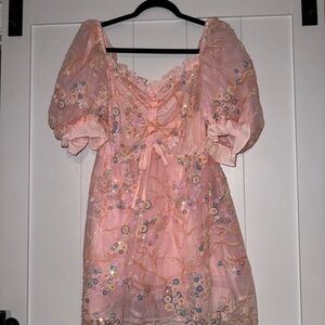 Buddy Love Light Pink Sequin Dress